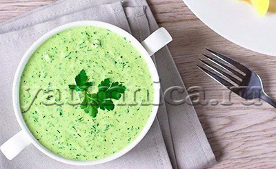 зеленый соус рецепт 
