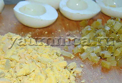 фаршированные яйца рецепт