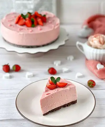 клубничный чизкейк рецепт 