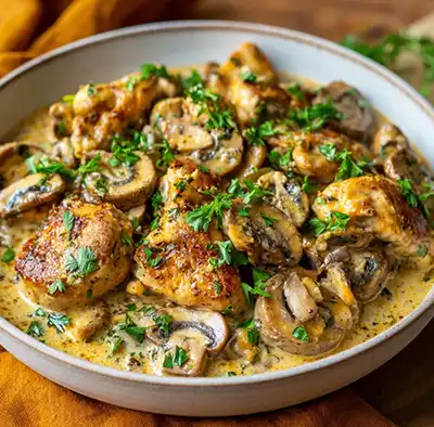 курица с грибами рецепт 