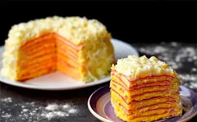 Торт из кукурузных палочек - рецепт приготовления с пошаговыми фото