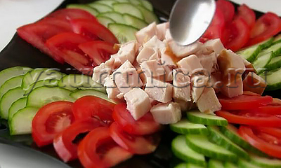 мясной салат рецепт