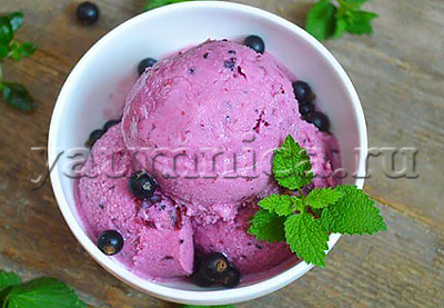 мороженое из черной смородины рецепт 