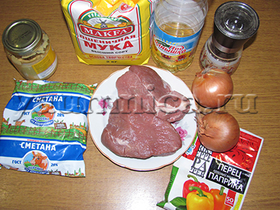 Сочное мясо тушёное в сметане рецепт