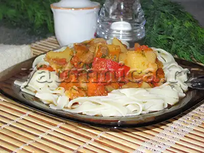 Лагман из говядины с картофелем и лапшой - вкусный рецепт с пошаговыми фото