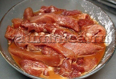 рецепт свинины в сладком соусе