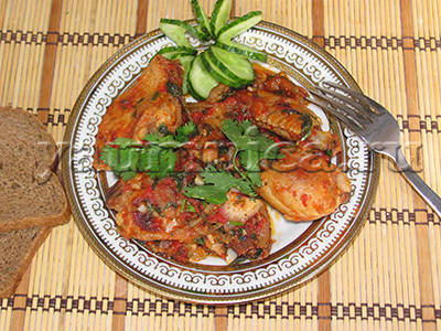 Чахохбили из курицы: рецепт с фото пошагово