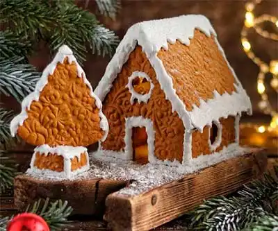 Пряничный домик на Рождество, рецепт с фото пошагово