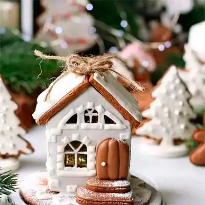 Рождественский пряничный домик пошаговый рецепт с фото