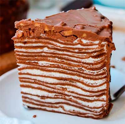 шоколадный блинный торт рецепт