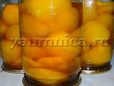 консервированный персик рецепт с фото пошагово