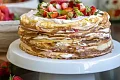 блинный торт с клубникой рецепт