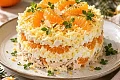 салат с курицей и мандаринами