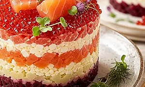салат с рыбой рецепт